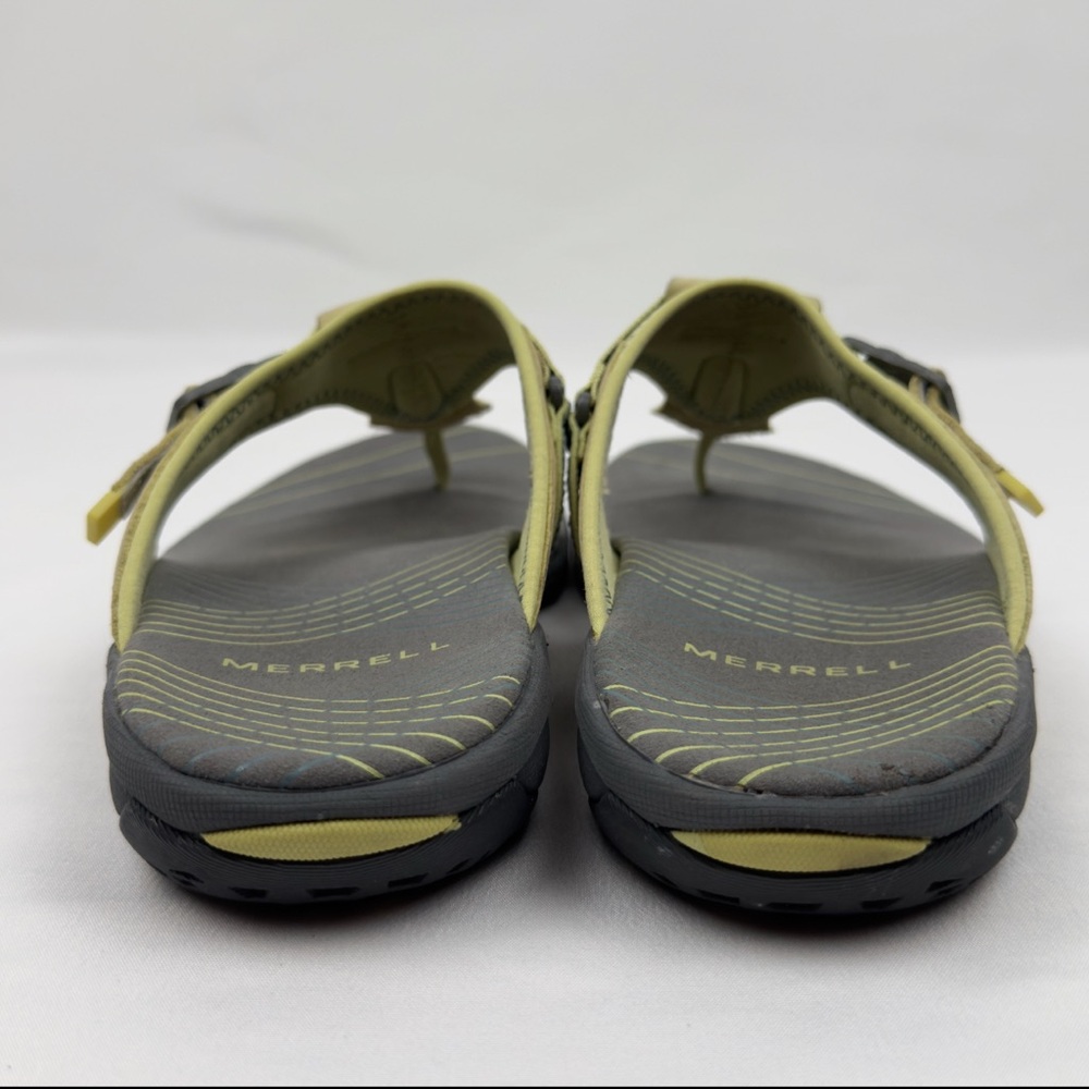Merrell Women’s Pansy Citrus Thong Flip Flop Walking Sandals Green Gray US 7 - Picture 10 of 14